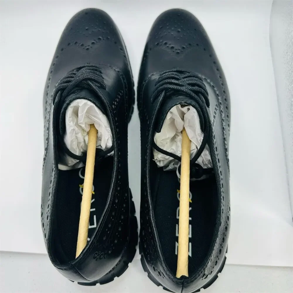 Cole Haan ZERØGRAND Wingtip Oxford Men's Dress Shoes Black Size 12 M